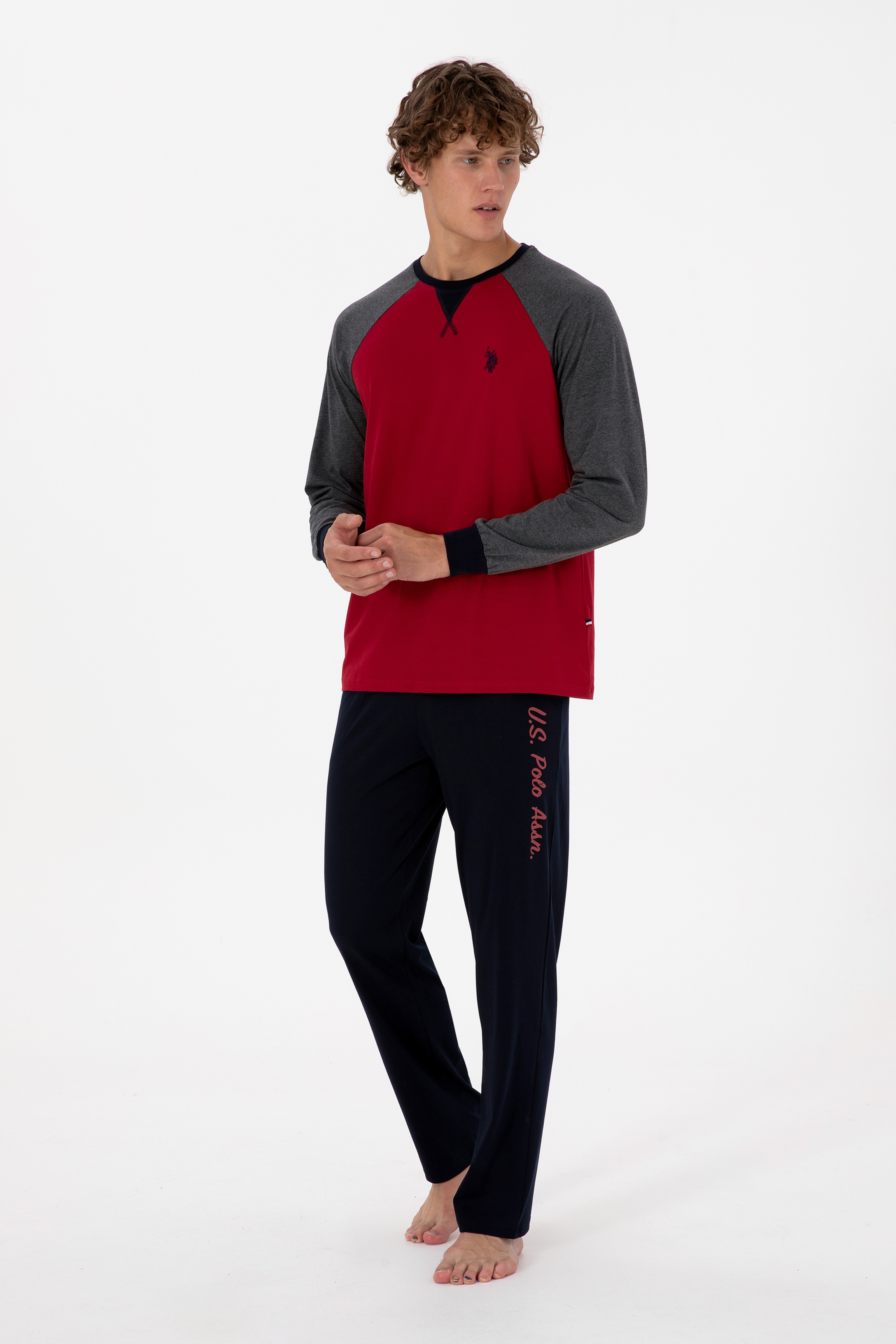Erkek Bordo Pijama Takımı - Image 4