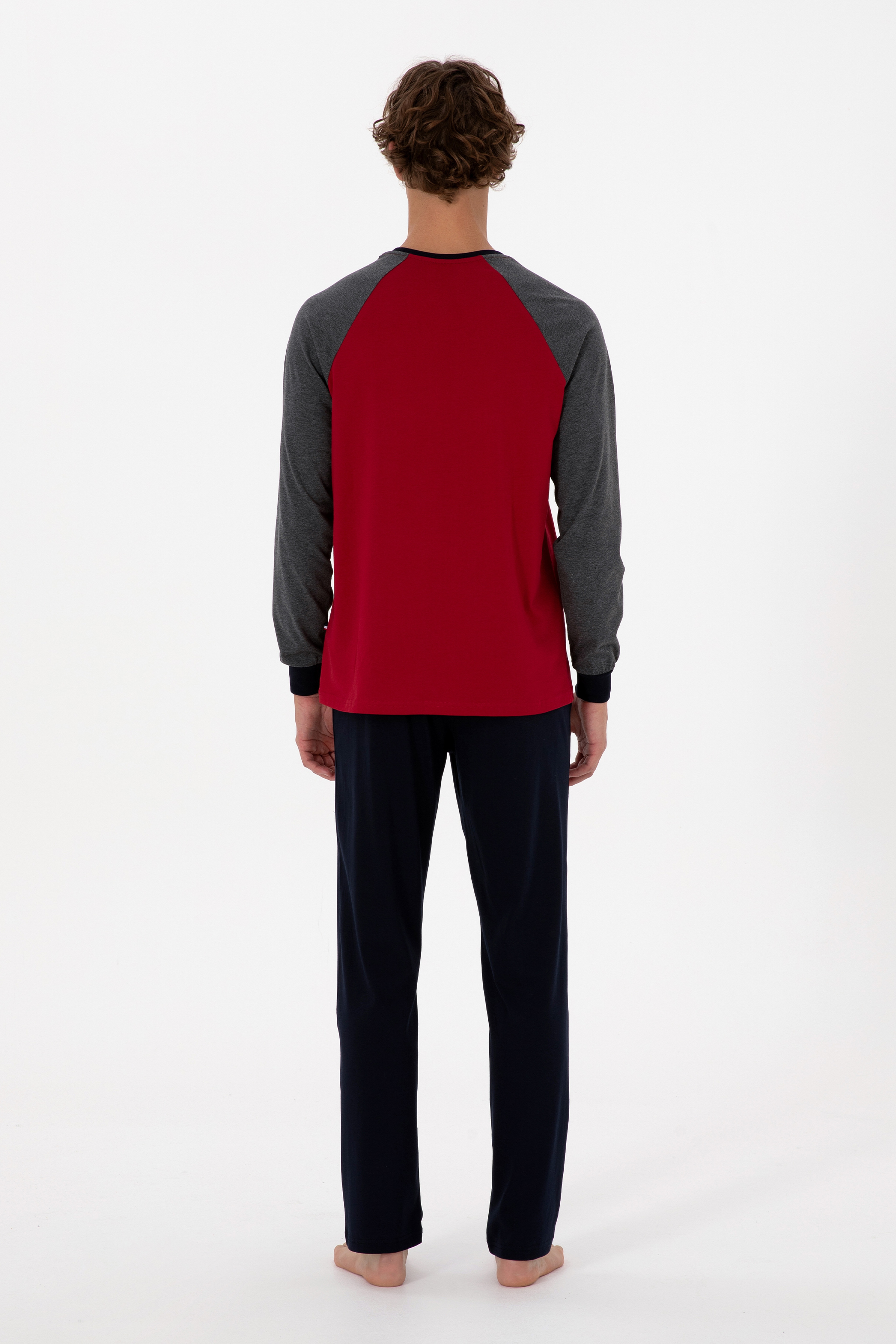 Erkek Bordo Pijama Takımı