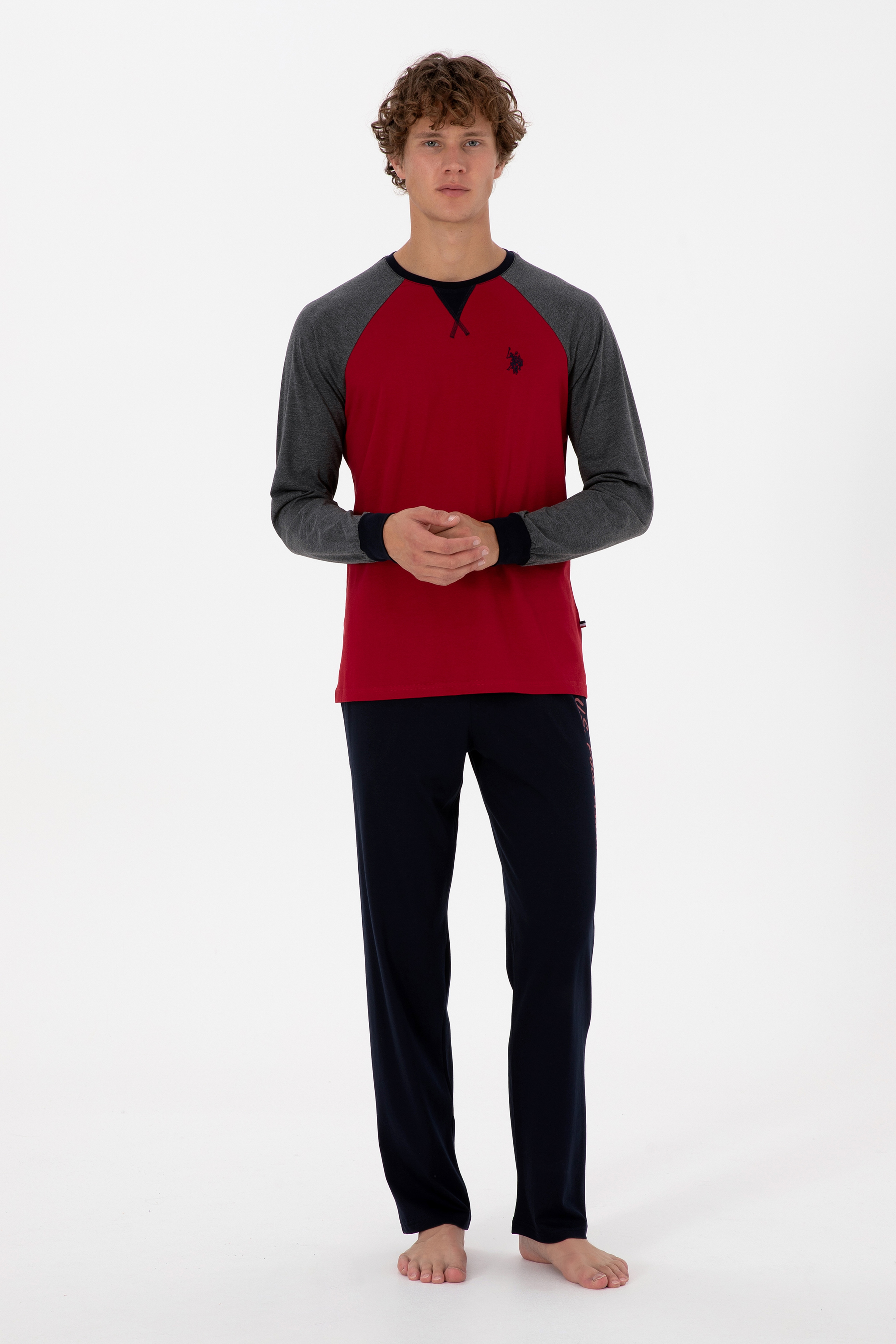 Erkek Bordo Pijama Takımı - Image 1
