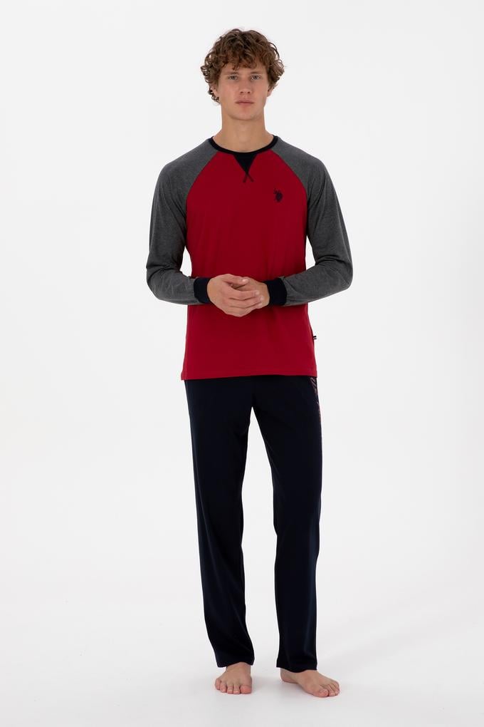 Erkek Bordo Pijama Takımı