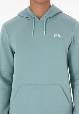 Erkek Regular Fit Kapüşonlu Şardonlu Mint Basic Sweatshirt - 50315582173