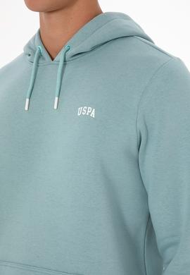 Erkek Regular Fit Kapüşonlu Şardonlu Mint Basic Sweatshirt - 50315582173