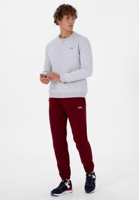 Erkek Bordo Şardonlu Eşofman Altı - 50313745066