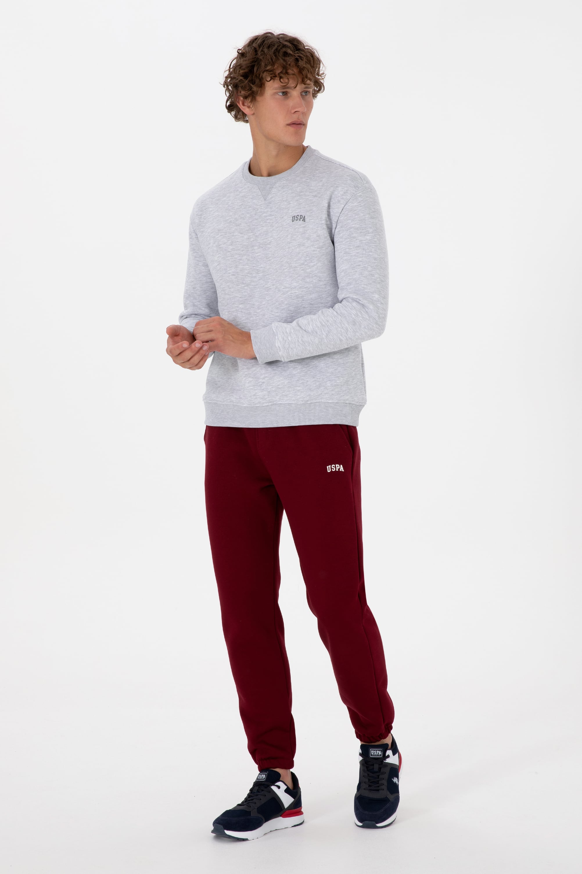 Erkek Bordo Şardonlu Eşofman Altı - Image 3