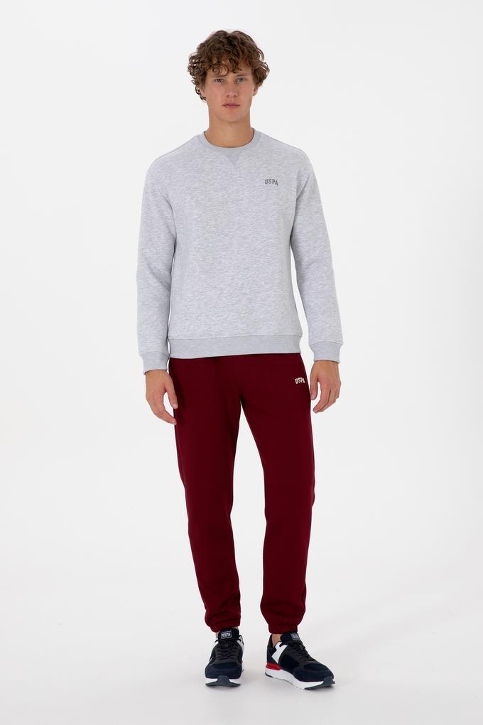 Erkek Bordo Şardonlu Eşofman Altı