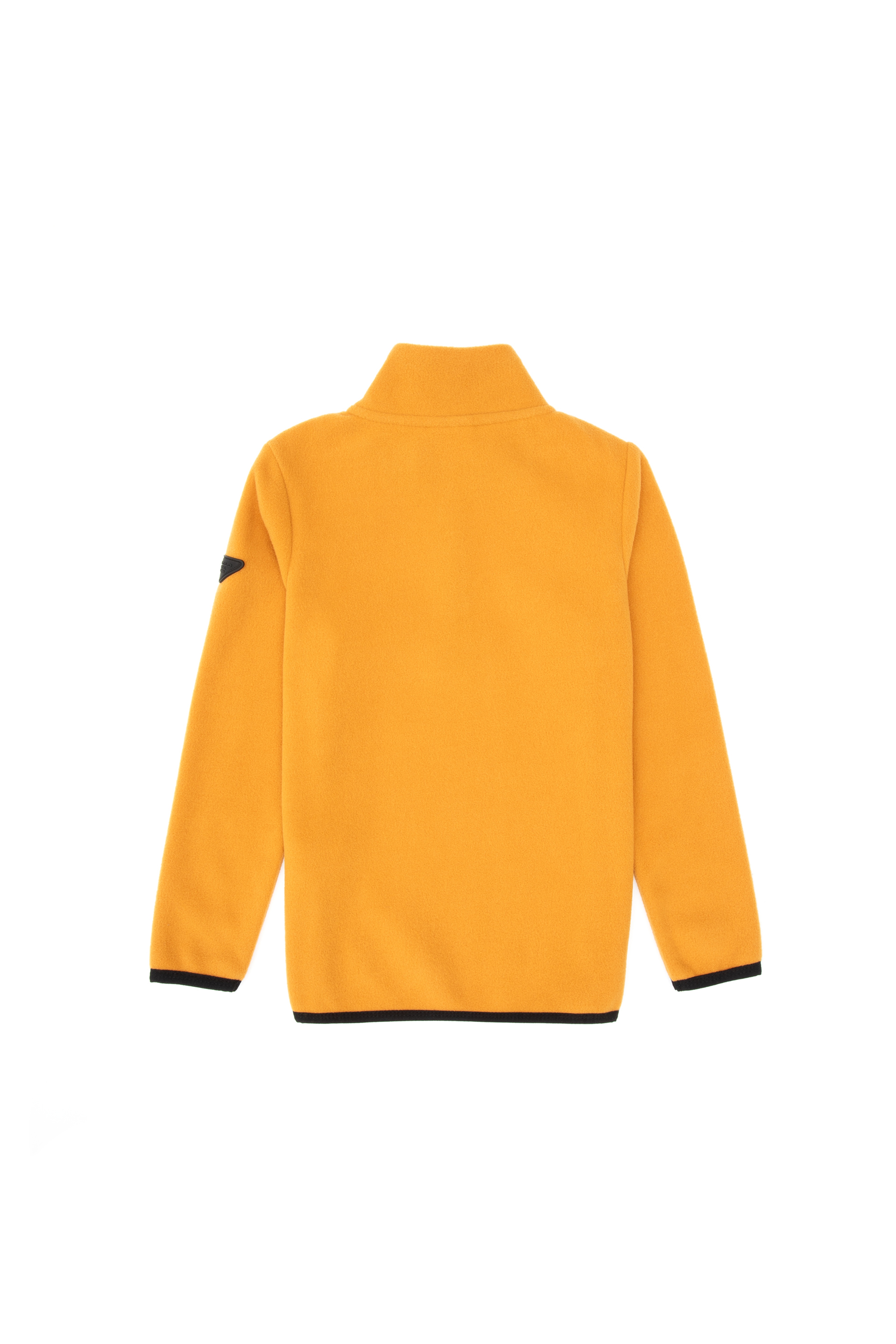 Erkek Çocuk Hardal Yarım Fermuarlı Polar Sweatshirt