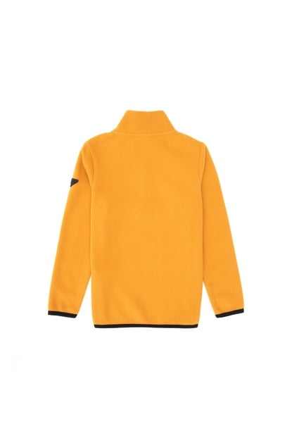 Erkek Çocuk Hardal Yarım Fermuarlı Polar Sweatshirt