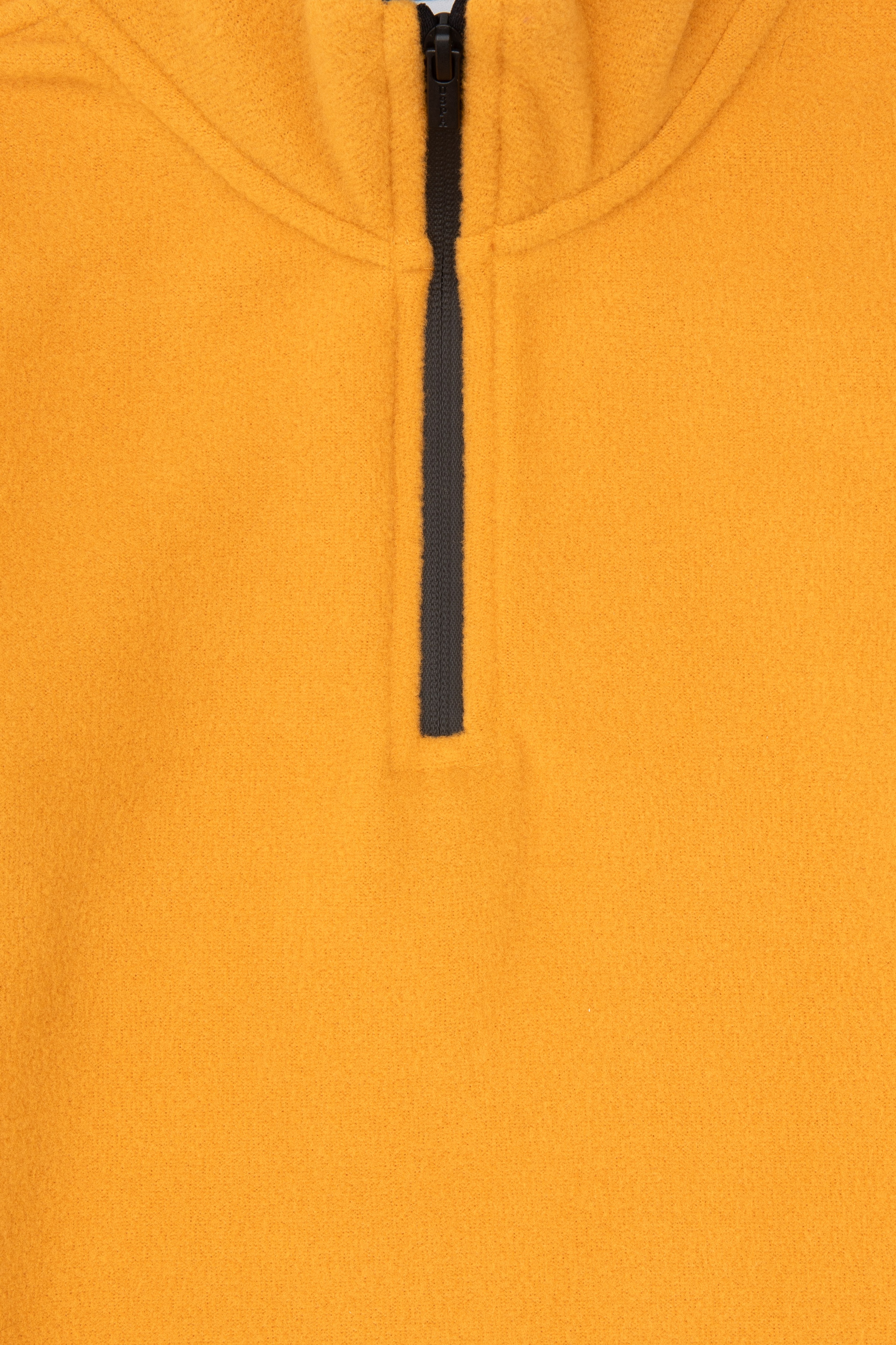 Erkek Çocuk Hardal Yarım Fermuarlı Polar Sweatshirt - Image 4