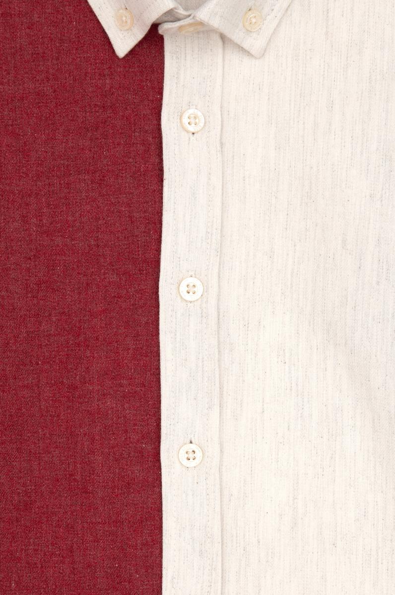 Erkek Çocuk Bordo Uzun Kollu Gömlek