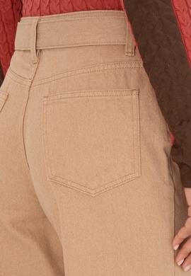 Kadın Camel Loose Fit Jean Pantolon - 50308367014