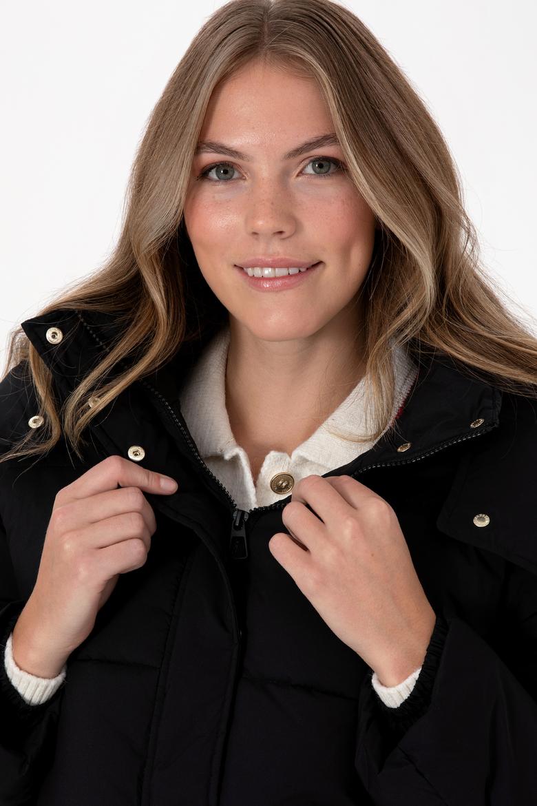 Kadın Siyah Mont - 50308625014