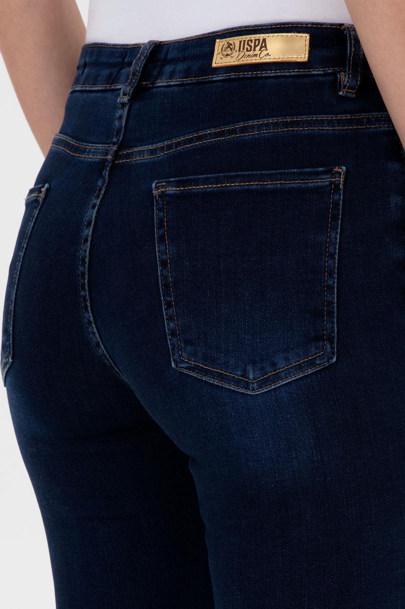 Kadın Koyu Mavi Skinny Fit Jean Pantolon