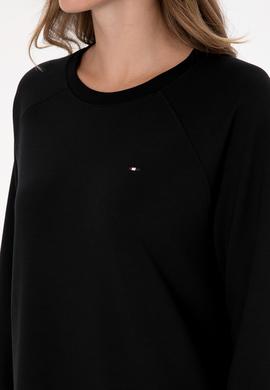 Kadın Siyah Modal Karışımlı Mini Boy Bisiklet Yaka Örme Elbise - 50313438013