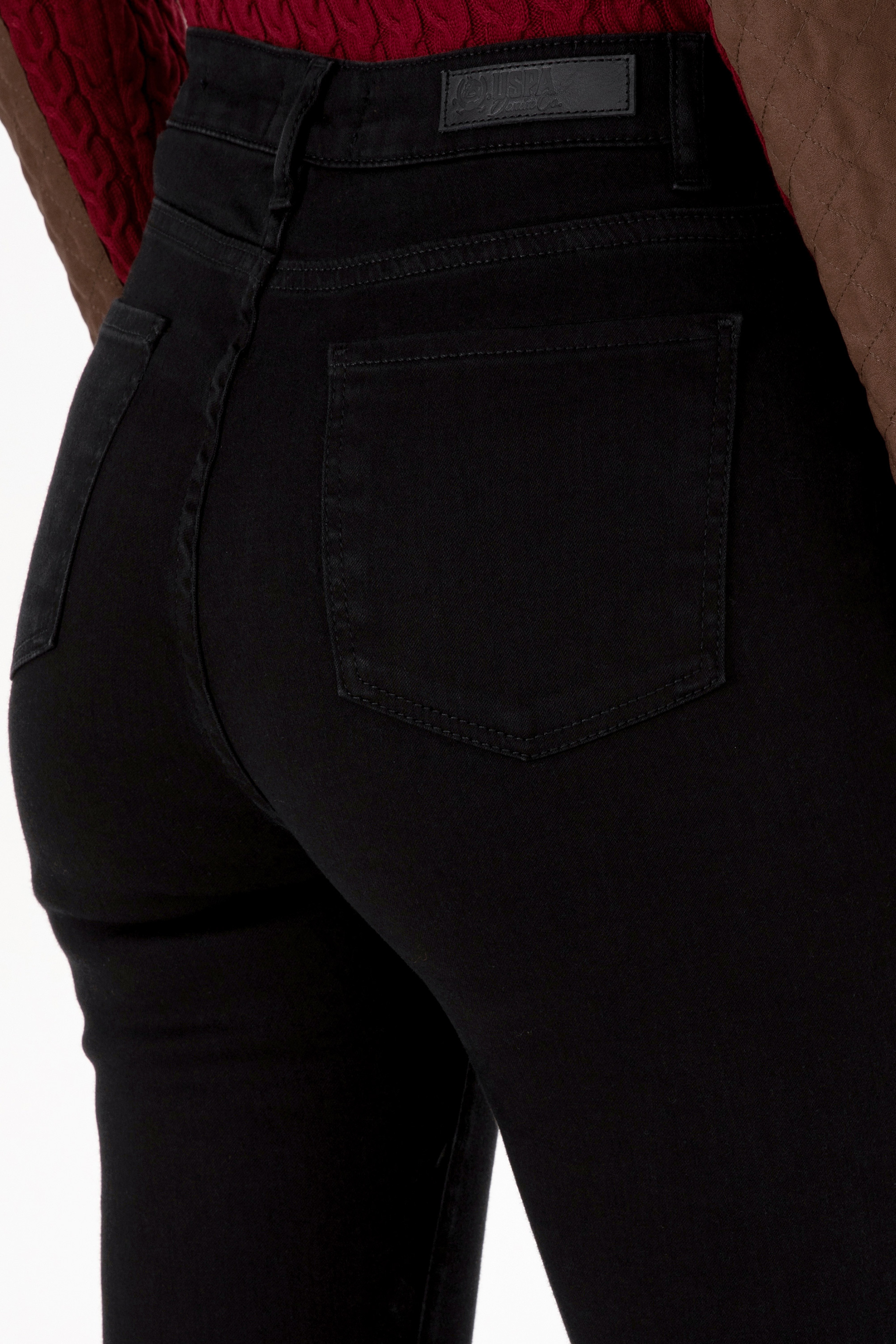 Kadın Siyah Skinny High Waist Fit Jean Pantolon - Image 6