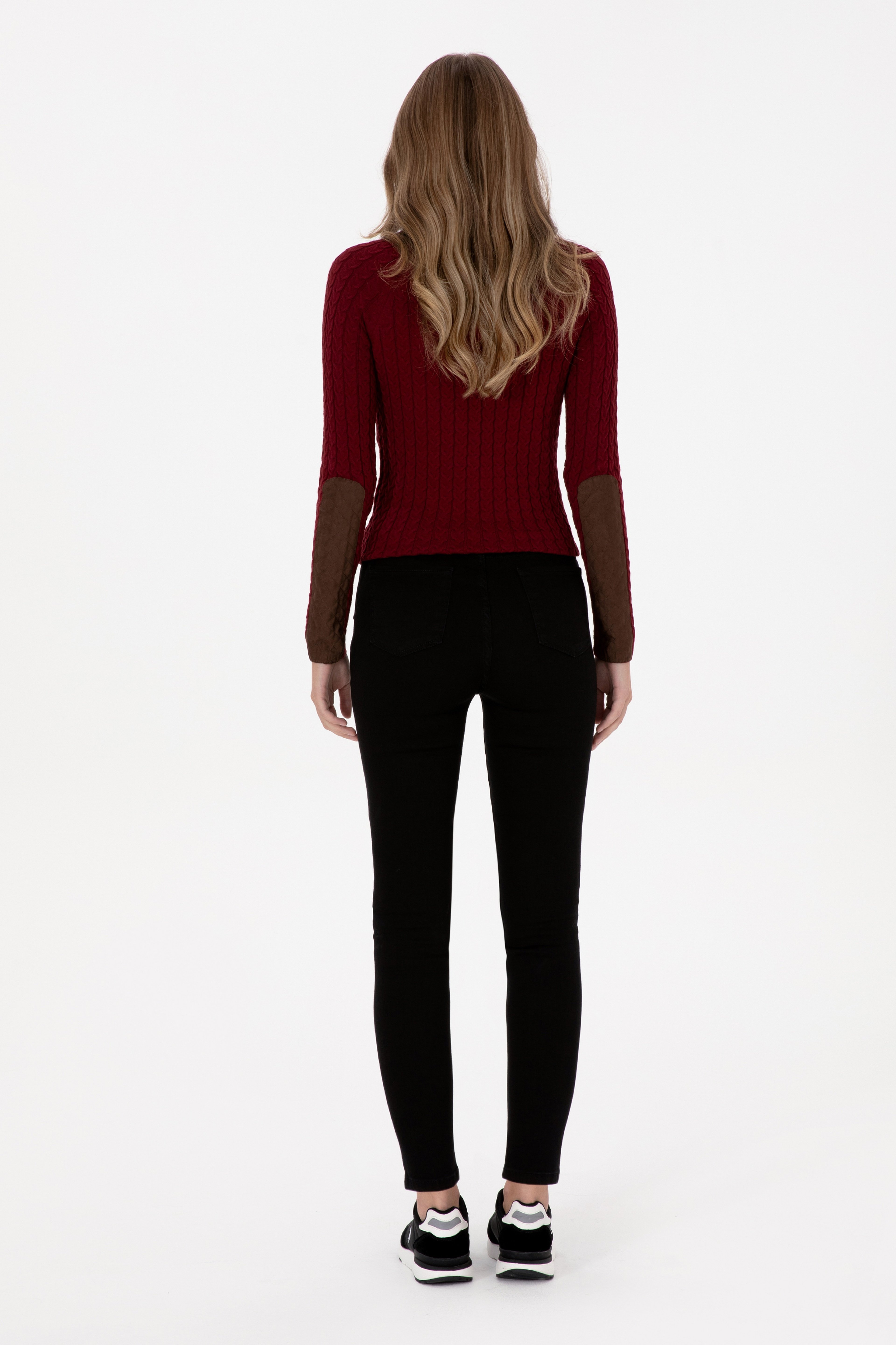 Kadın Siyah Skinny High Waist Fit Jean Pantolon