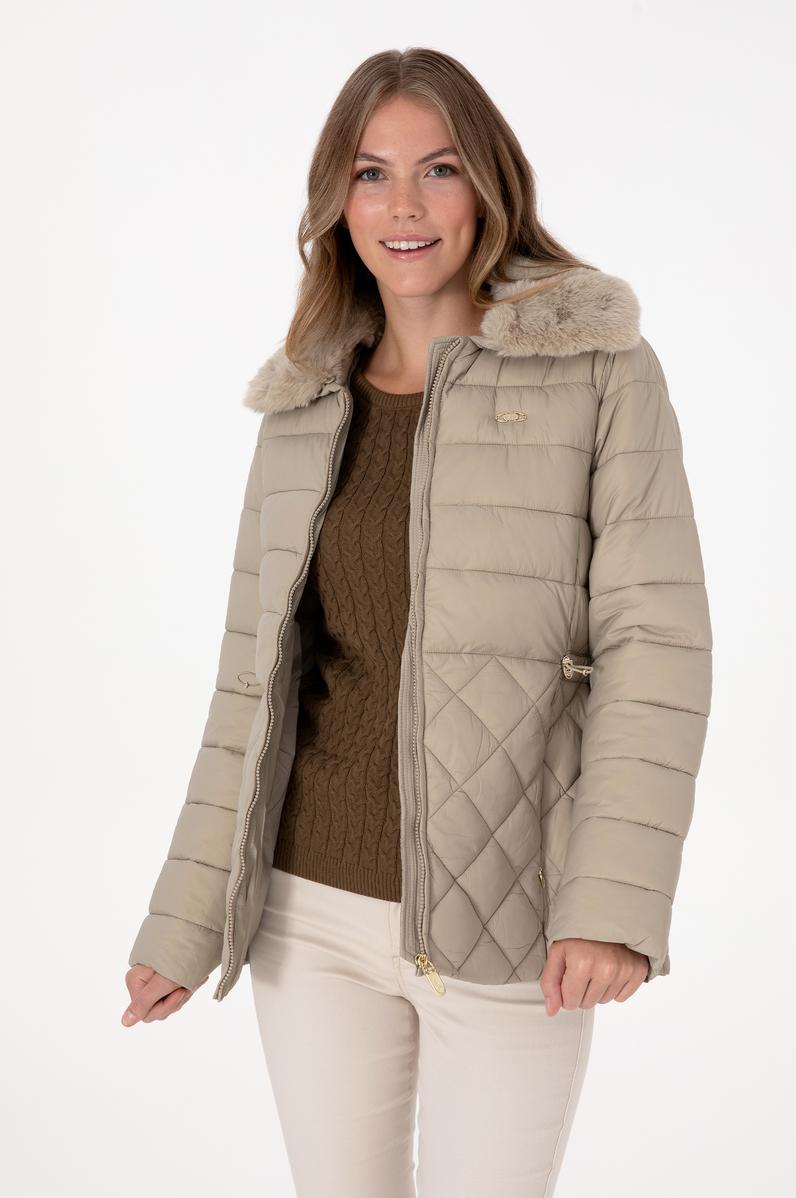 Kadın Açık Haki Mont