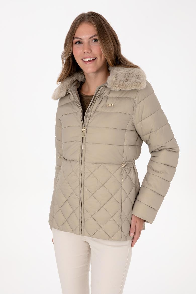 Kadın Açık Haki Mont - 50308797033