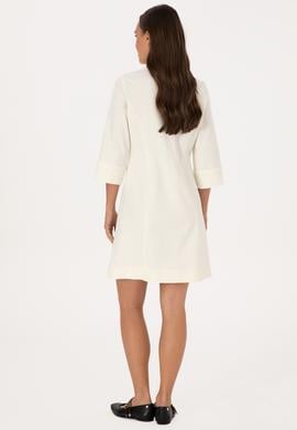 Kadın Beyaz Dokuma Elbise - 50308612010