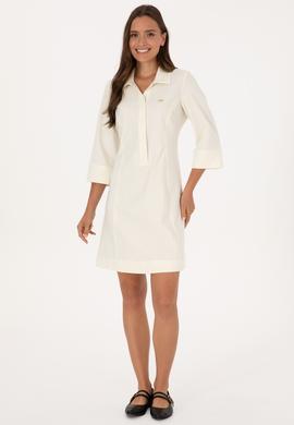 Kadın Beyaz Dokuma Elbise - 50308612010