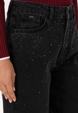 Kadın Siyah Straight Fit Jean Pantolon - 50310188006