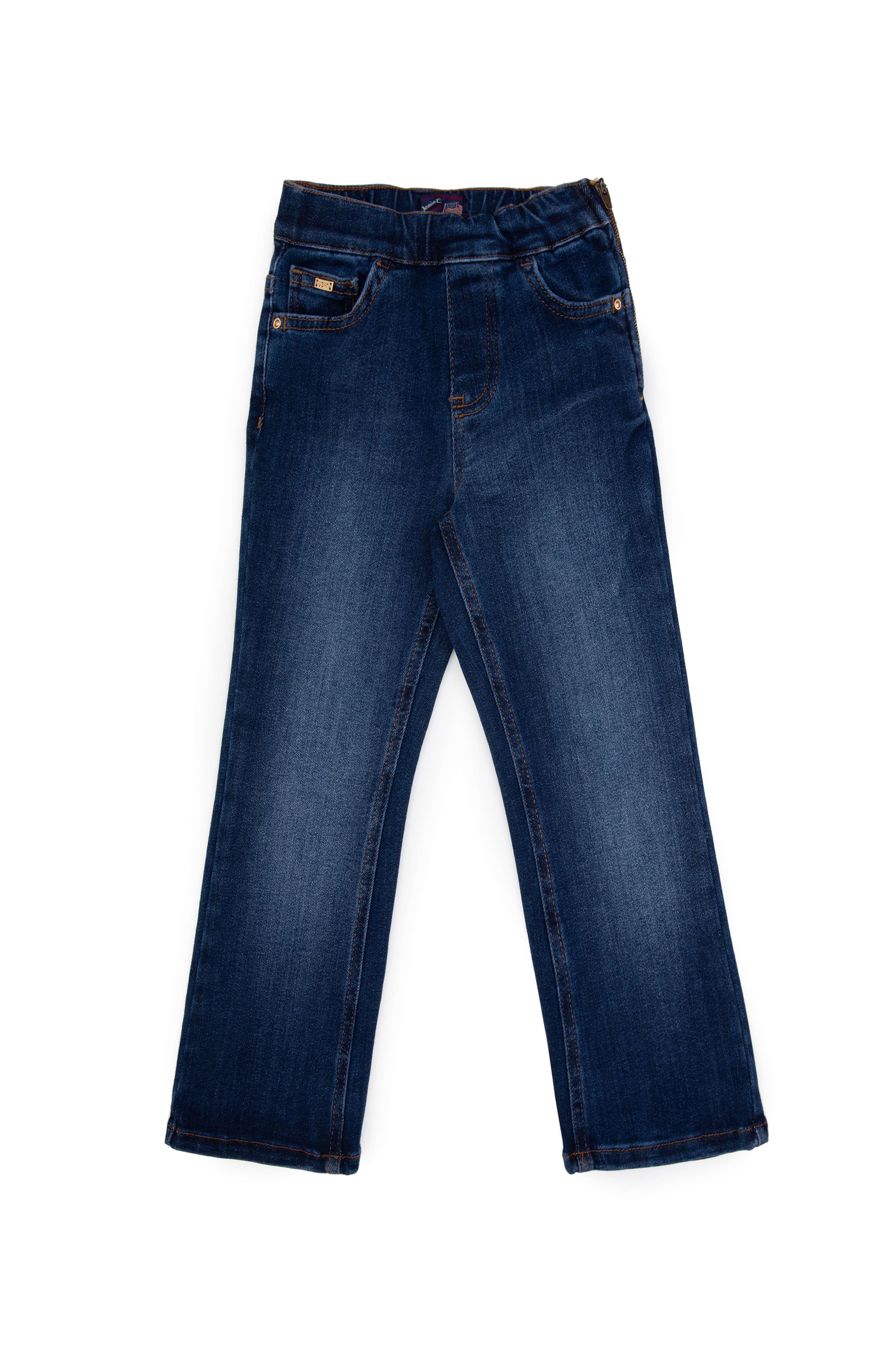 Kız Çocuk Koyu Mavi  Skinny Fit Jean Pantolon - Image 2