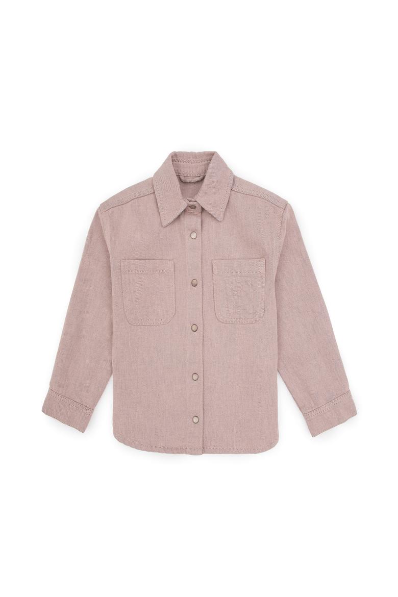 Kız Çocuk Pudra Jean Gömlek - 50314492011