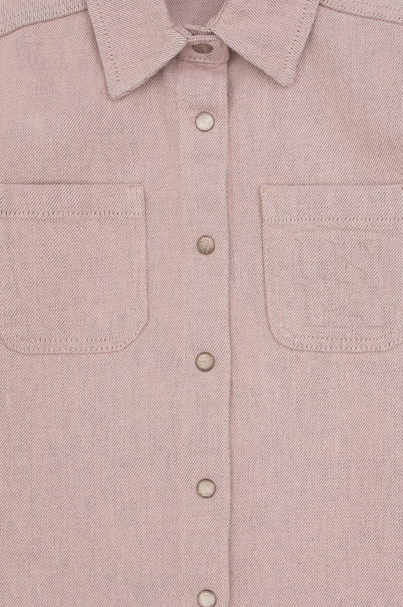 Kız Çocuk Pudra Jean Gömlek