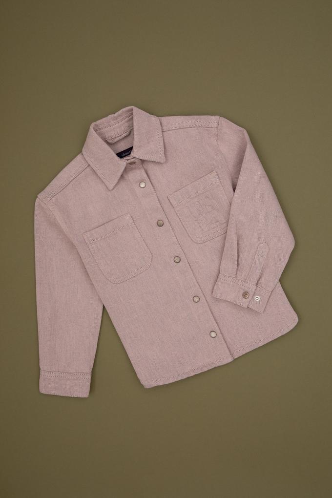 Kız Çocuk Pudra Jean Gömlek