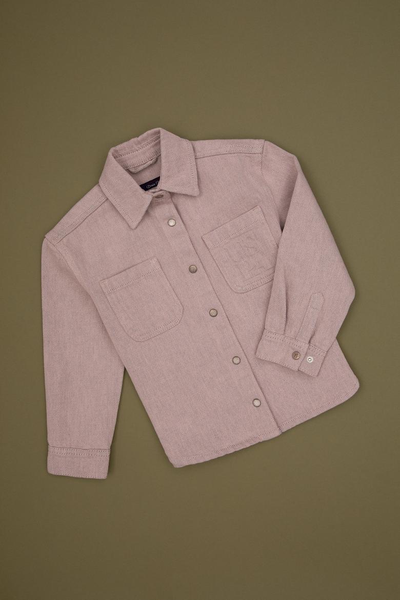 Kız Çocuk Pudra Jean Gömlek