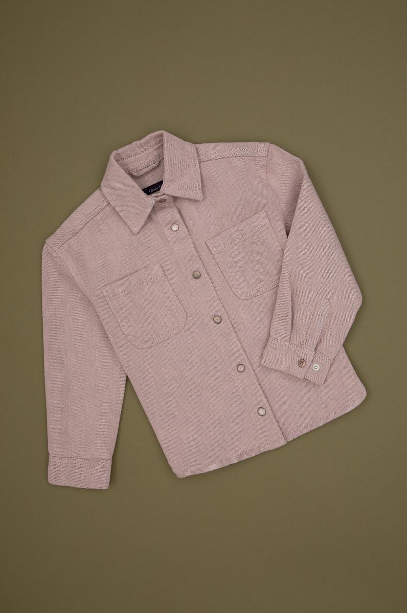 Kız Çocuk Pudra Jean Gömlek