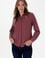 Kadın Bordo Uzun Kollu Gömlek