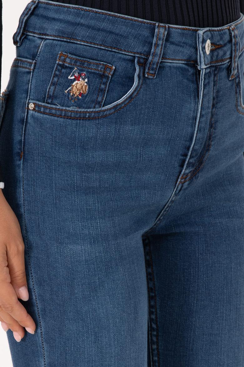 Kadın Koyu Mavi Skinny High Waist Fit Jean Pantolon - 50317616001