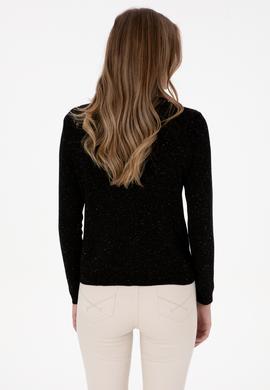 Kadın Siyah Triko Hırka - 50310009008