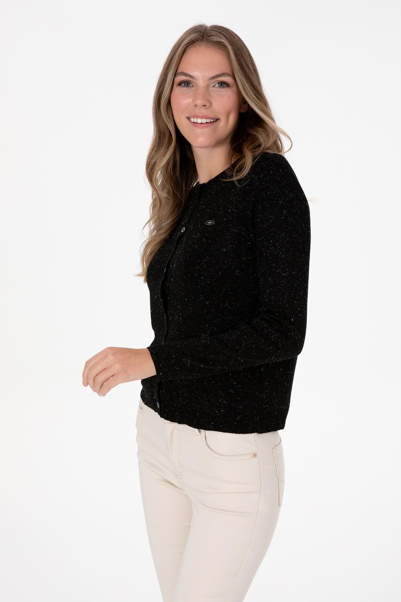 Kadın Siyah Triko Hırka - 50310009008