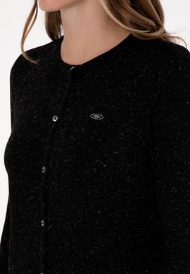 Kadın Siyah Triko Hırka - 50310009008