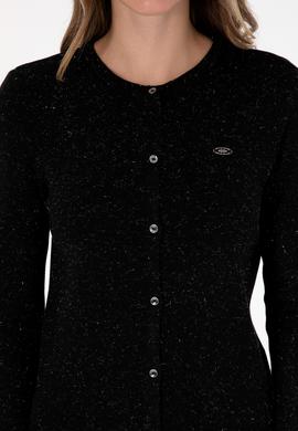 Kadın Siyah Triko Hırka - 50310009008