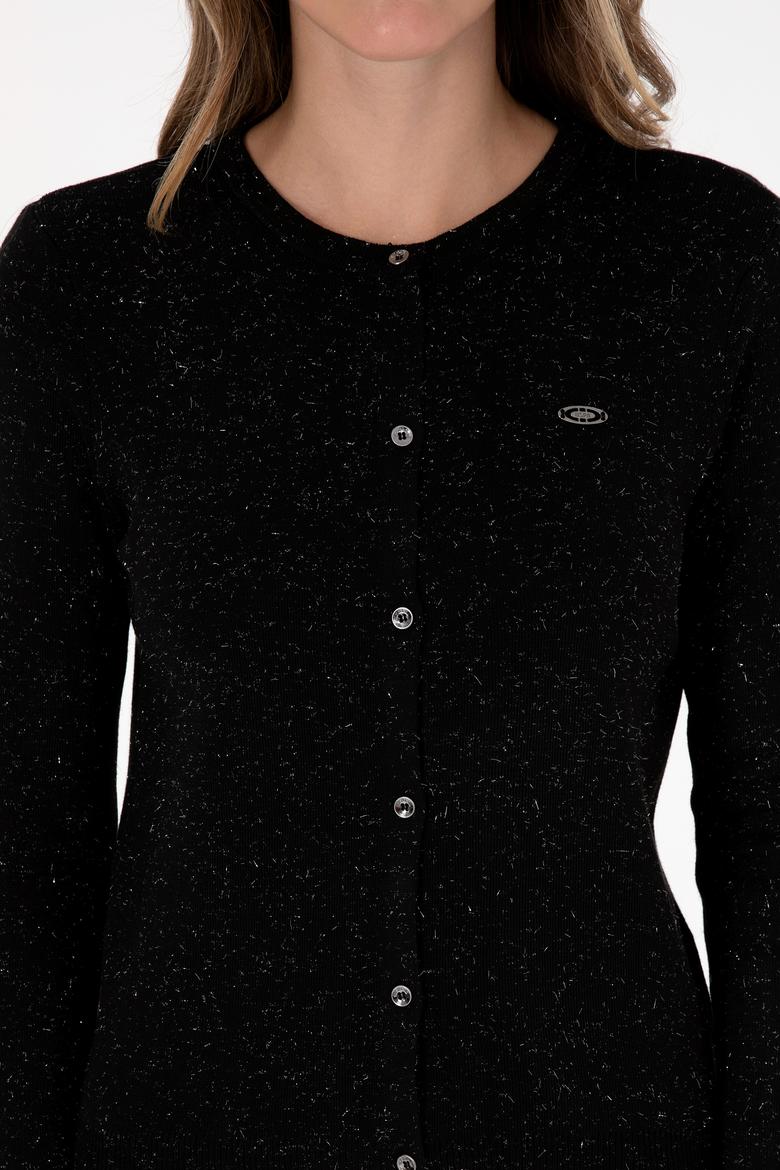 Kadın Siyah Triko Hırka - 50310009008