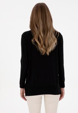 Kadın Siyah Boğazlı Basic Kazak - 50313621005