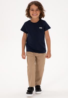 Erkek Çocuk Lacivert Bisiklet Yaka Tişört - 50313932013