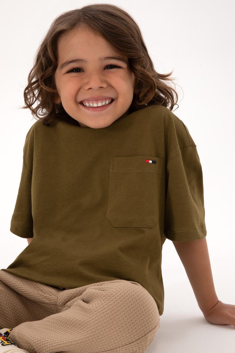 Erkek Çocuk Haki Tişört