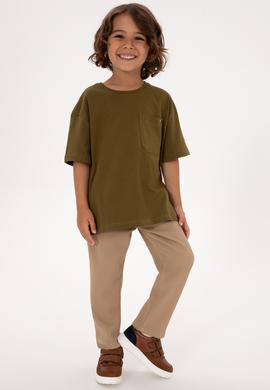 Erkek Çocuk Haki Tişört - 50314946012