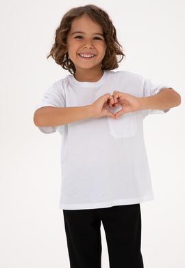 Erkek Çocuk Beyaz Tişört - 50314946002