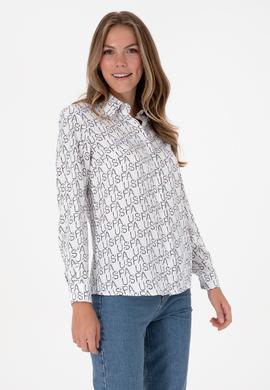 Kadın Lacivert Uzun Kollu Gömlek - 50315894004