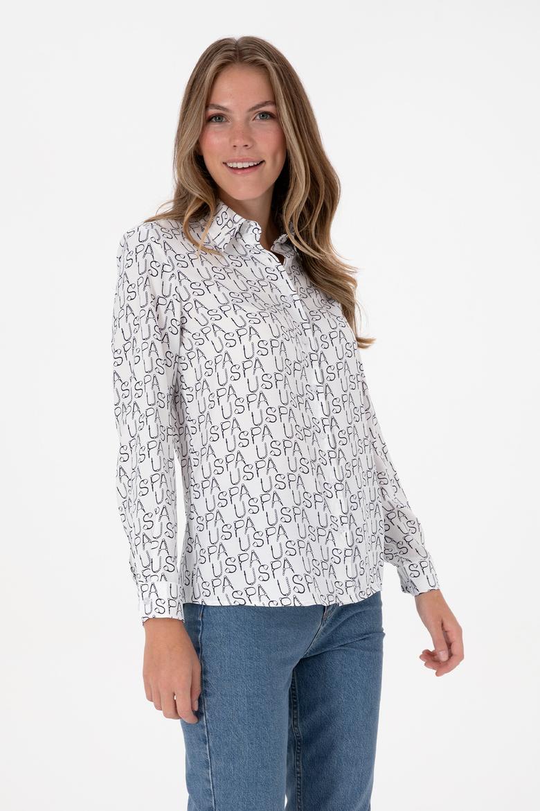 Kadın Lacivert Uzun Kollu Gömlek