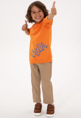 Erkek Çocuk Bakır Bisiklet Yaka Basic Sweatshirt - 50313979089