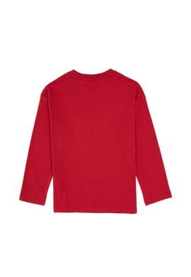 Erkek Çocuk Fuşya Bisiklet Yaka Sweatshirt - 50314033026