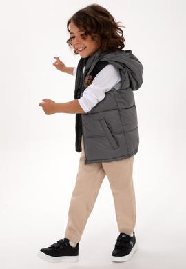 Erkek Çocuk Koyu Bej Kanvas Pantolon - 50317270020