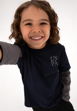 Erkek Çocuk Lacivert Bisiklet Yaka Basic Sweatshirt - 50313996016