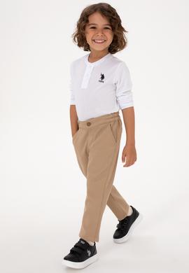 Erkek Çocuk Ekru Bisiklet Yaka Sweatshirt - 50314909056