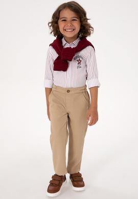 Erkek Çocuk Camel Kanvas Pantolon - 50317274015